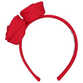 Girls Red Roses Headband