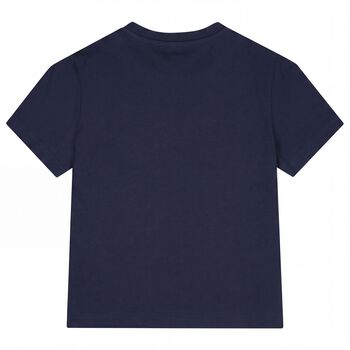 Boys Navy Blue Logo Turtle T-Shirt