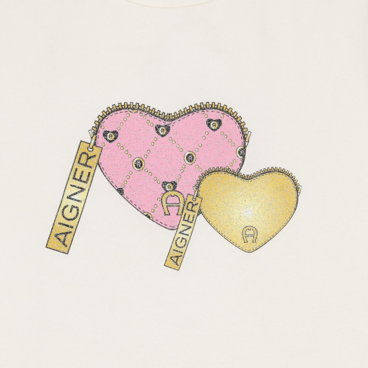 Girls Ivory Heart Bag T-Shirt, 1, hi-res image number null