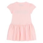 Younger Girls Pink Logo Dress , 1, hi-res