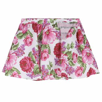 Girls Floral Print Skirt