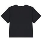 Boys Black Logo Shorts Set, 1, hi-res