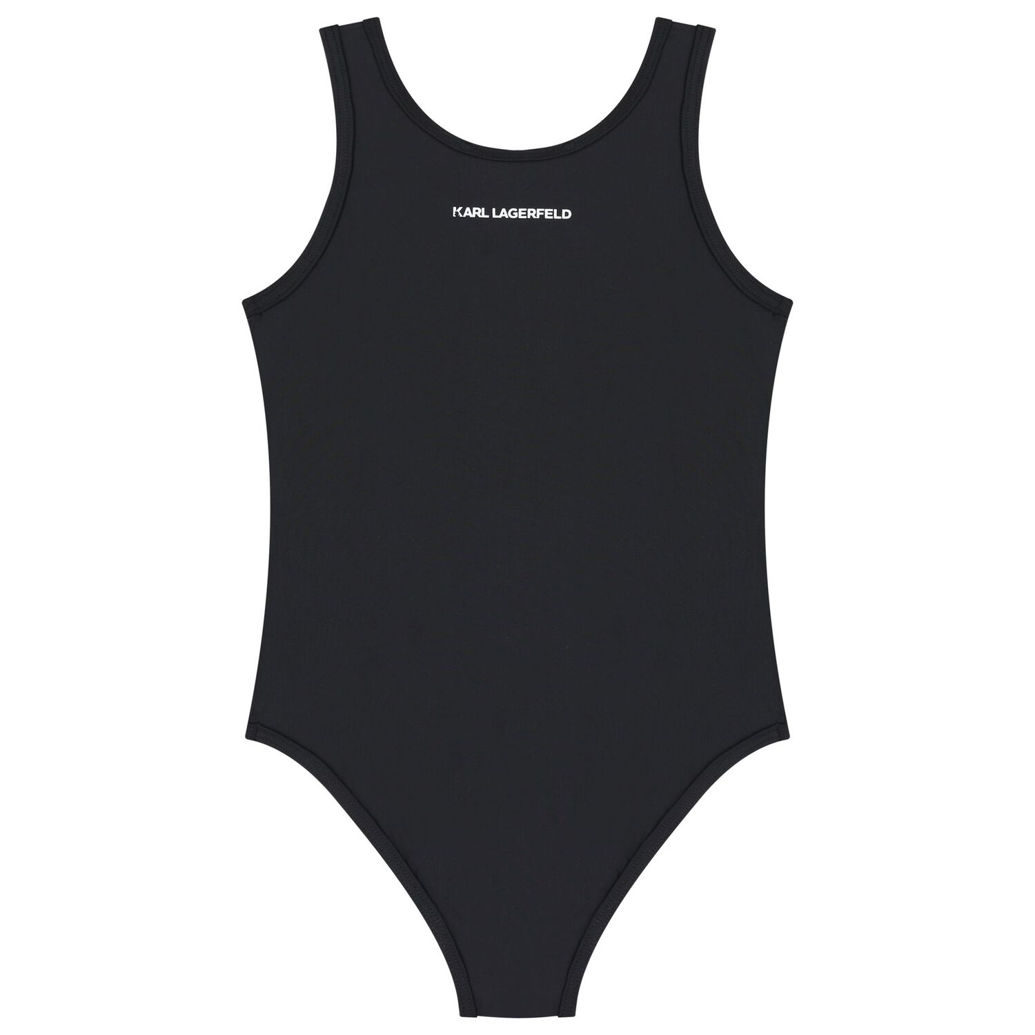 Girls Black Logo Swimsuit, 1, hi-res image number null