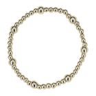 Girls White & Gold Beaded Bracelets (4 Pack), 2, hi-res