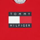 تيشيرت بناتي بشعار باللون الأحمر, 2, hi-res