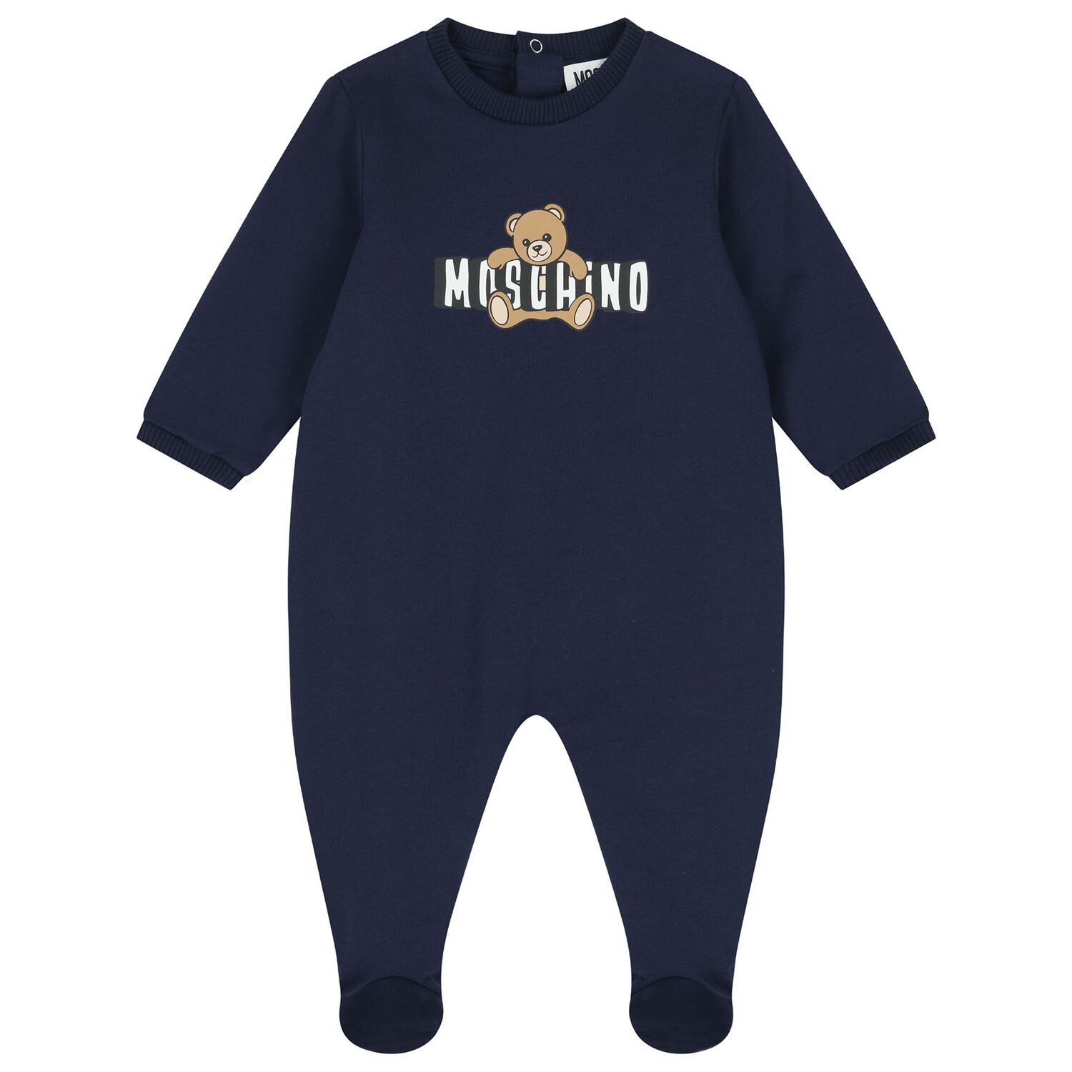 Navy Blue Teddy Bear Logo Babygrow Gift Set, 3, hi-res