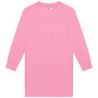 فستان بالشعار باللون الزهري, 1, hi-res