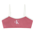 Girls Pink Logo Bralette , 2, hi-res
