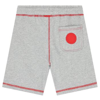 Boys Grey Logo Shorts
