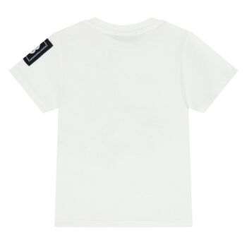 Younger Boys White Logo T-Shirt