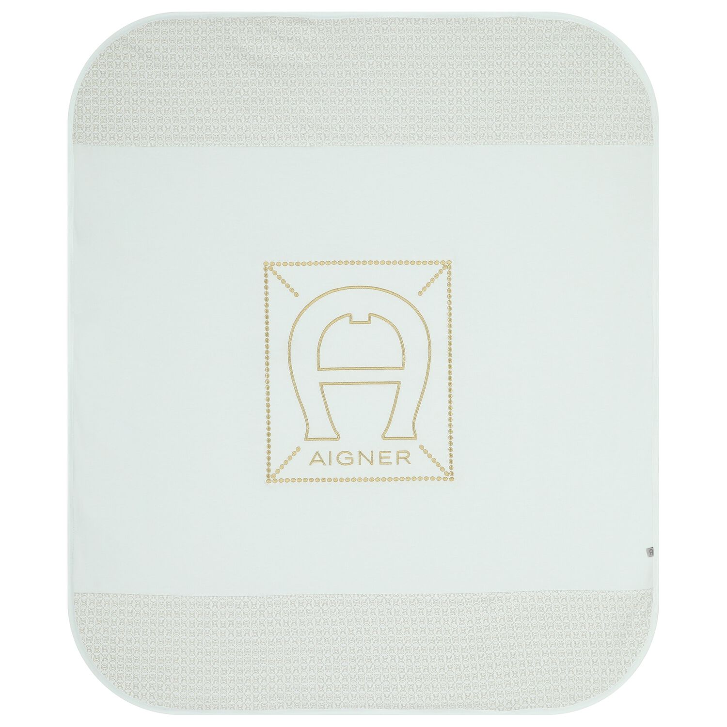 Baby Boys Blue Logo Blanket, 2, hi-res