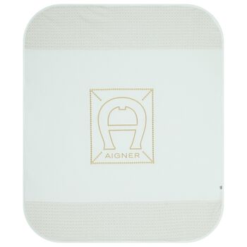 Baby Boys Blue Logo Blanket