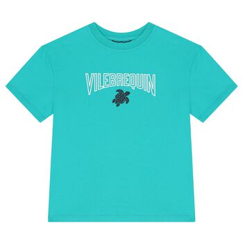 Boys Aqua Logo T-Shirt