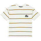 طقم تيشيرت وشورت باللون الأصفر والأسود للأولاد (3 قطع), 1, hi-res