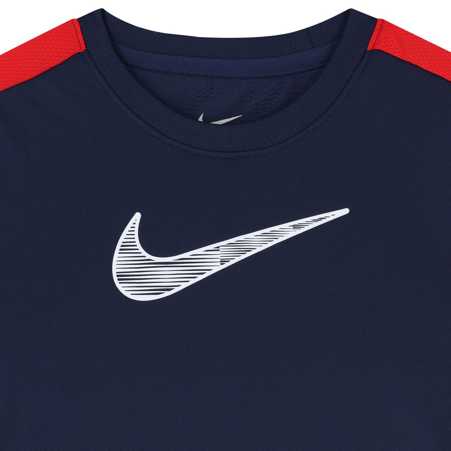 Boys Navy Blue & Red Logo T-Shirt, 1, hi-res