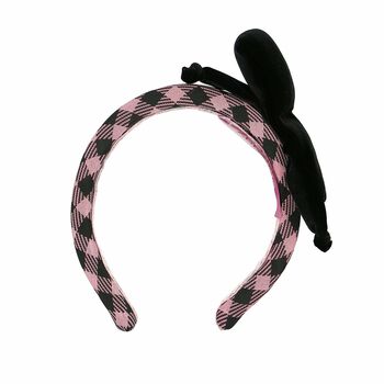 Girls Black & Pink Headband