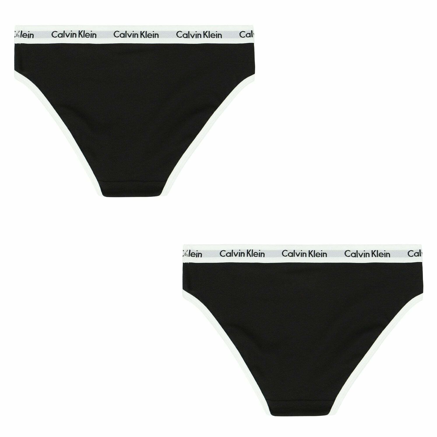 Girls Black Bikini Brief (2 Pack), 1, hi-res