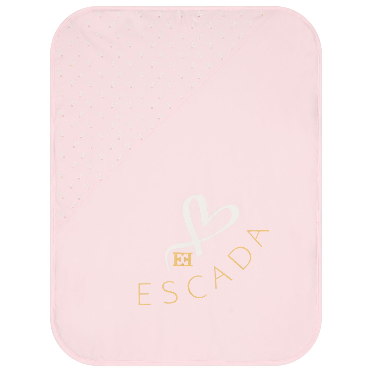 Baby Girls Pink Logo Heart Blanket, 2, hi-res