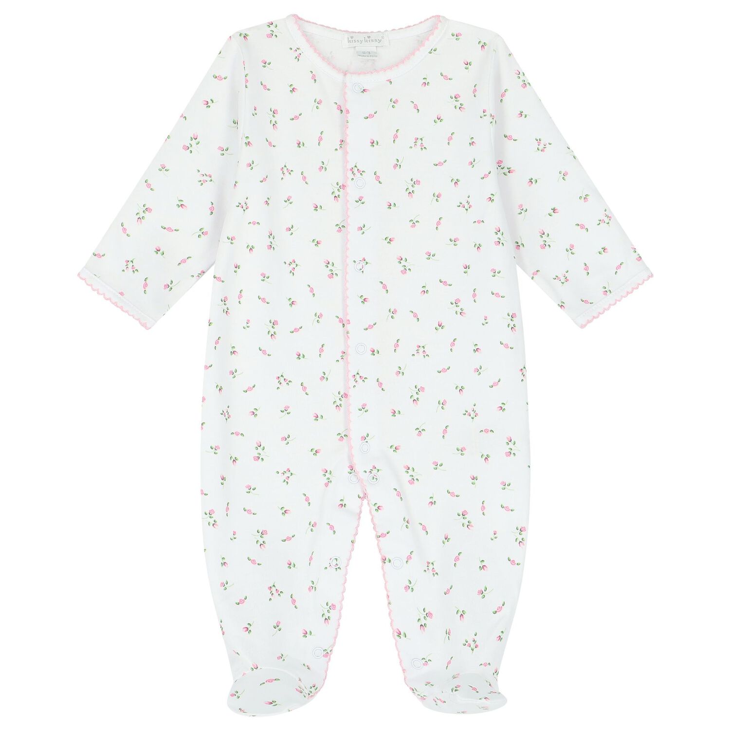 Baby Girls White & Pink Roses Babygrow Gift Set, 1, hi-res image number null