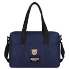 Navy Blue Teddy Bear Baby Changing Bag, 1, hi-res
