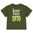 Boys Green Logo T-Shirt, 1, hi-res