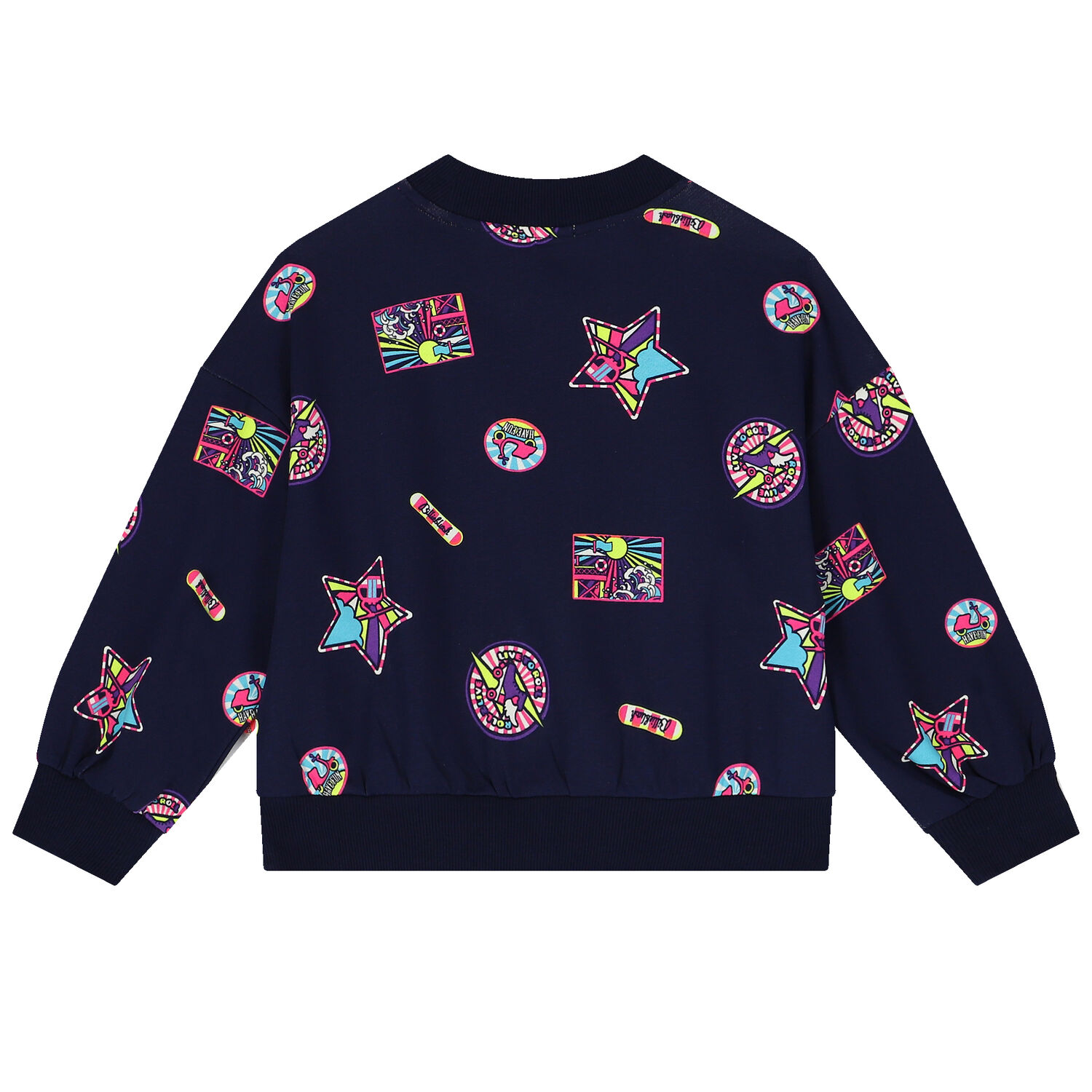 بدلة رياضية بنات باللون الكحلى, 1, hi-res