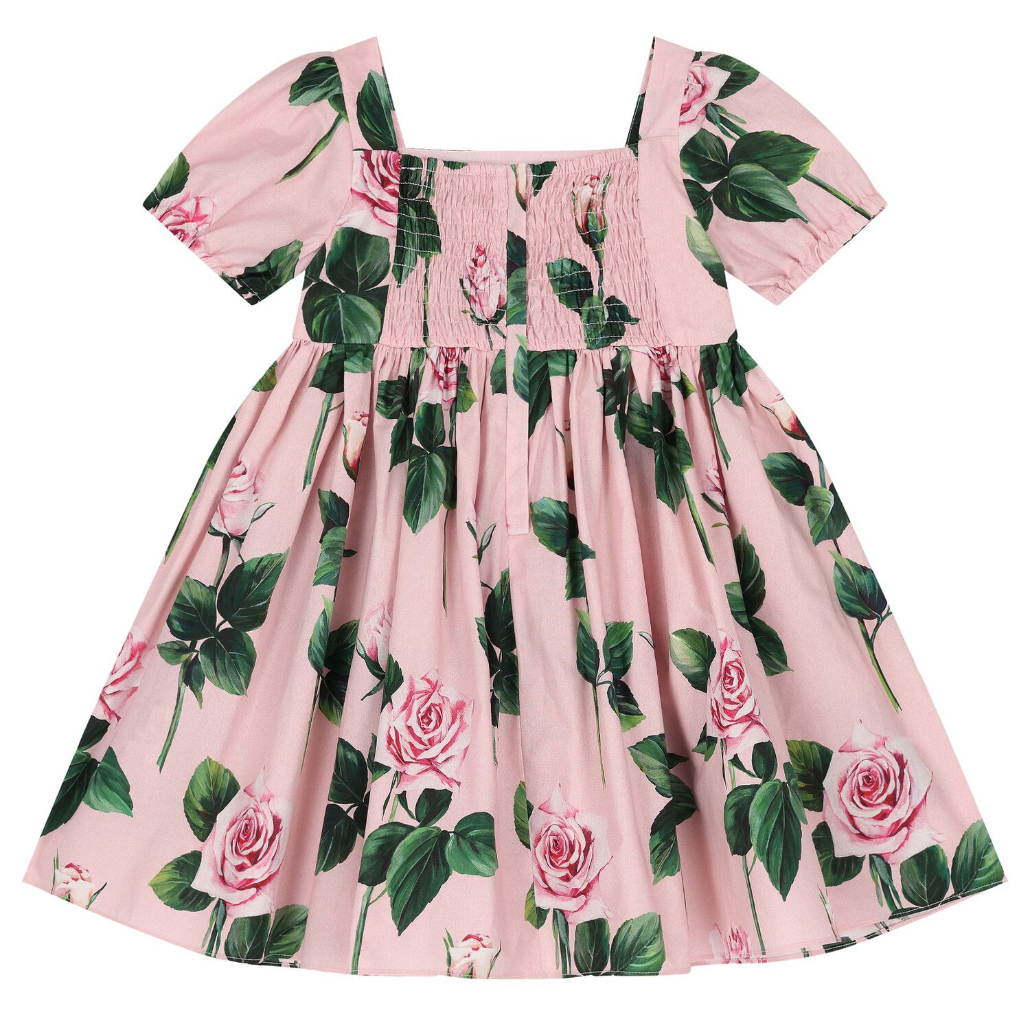Baby Girls Pink Rose Dress Set, 1, hi-res