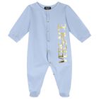 Baby Boys Blue Logo Babygrow Gift Set, 1, hi-res