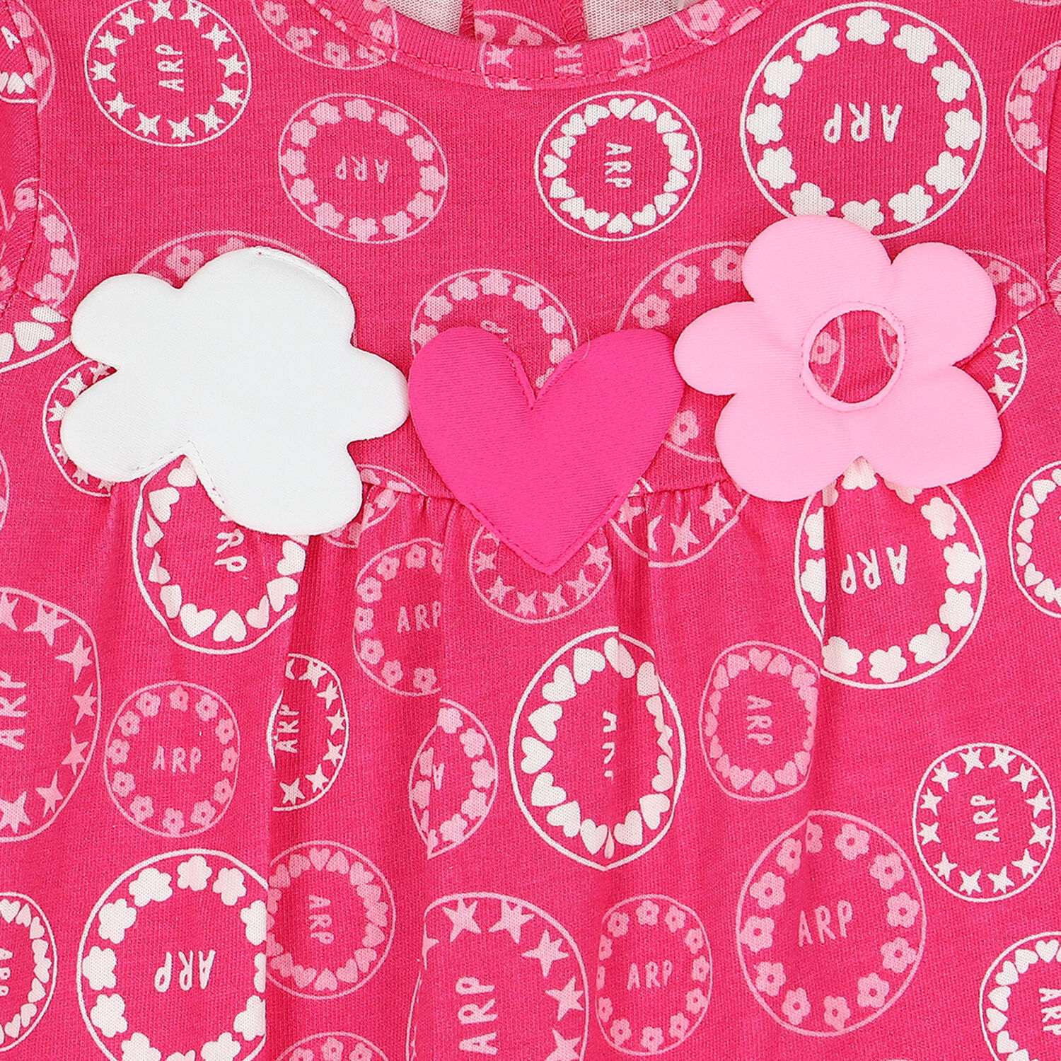 أفرول بالشعار باللون الوردي للبنات, 1, hi-res