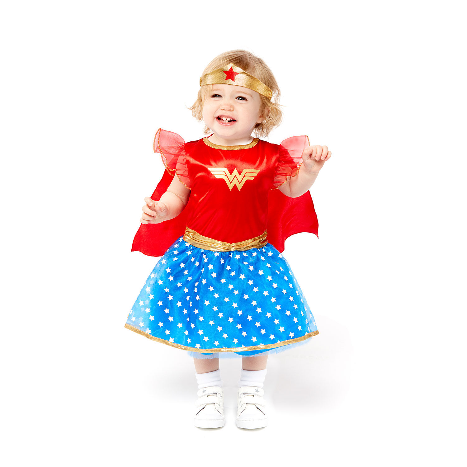 Girls Red & Blue Wonder Woman Costume, 1, hi-res image number null