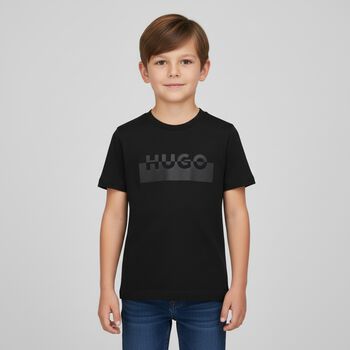 Boys Black Logo T-Shirt