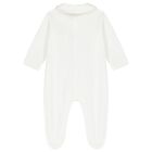 White & Beige Logo Babygrow Gift Set, 1, hi-res