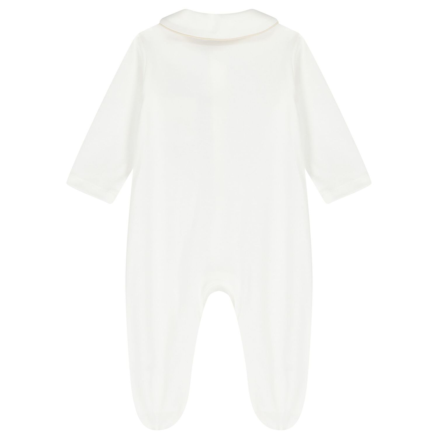 White & Beige Logo Babygrow Gift Set, 1, hi-res