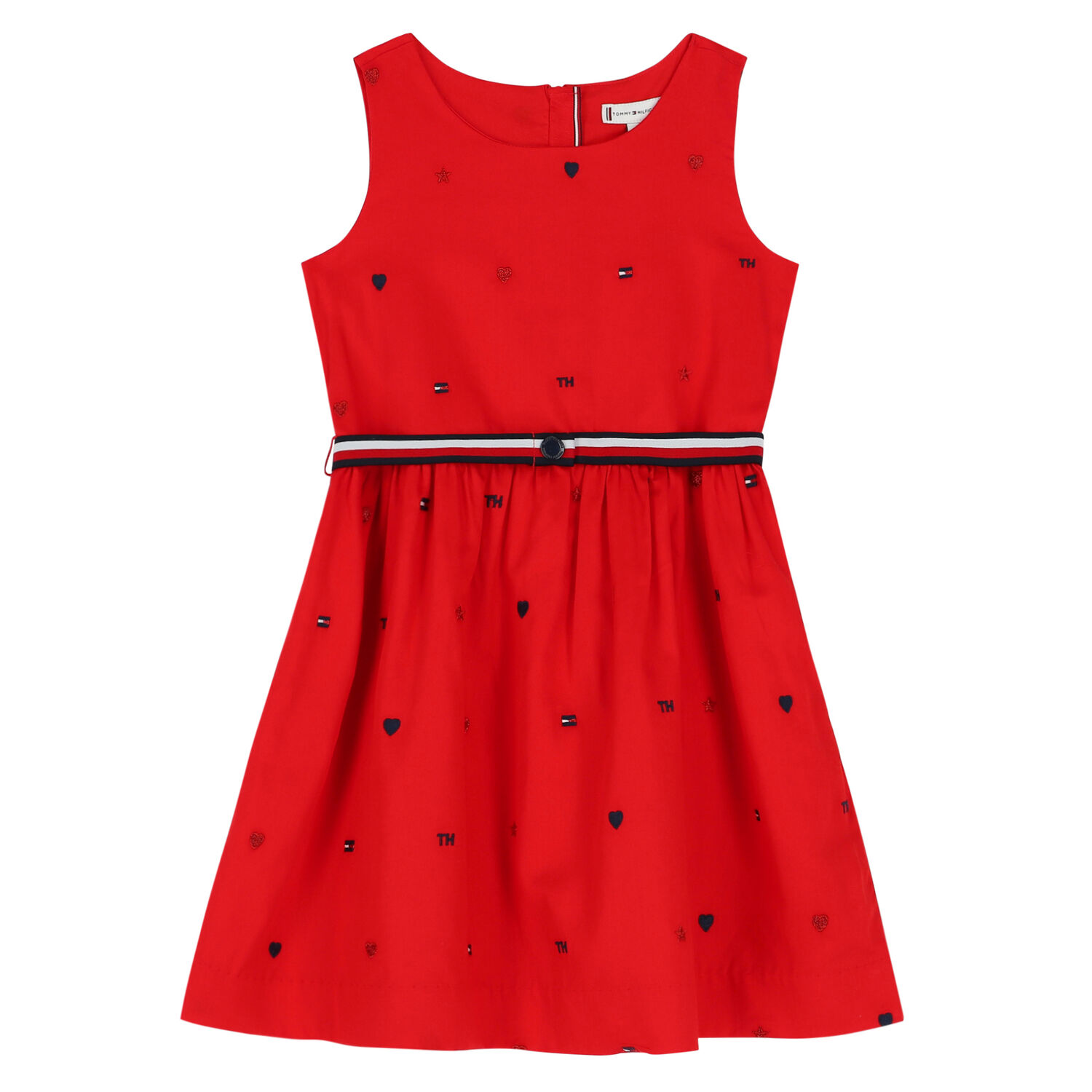 Tommy Hilfiger Girls Red Logo Dress | Junior Couture USA Tommy Hilfiger Girls Red Logo Dress | Junior Couture USA