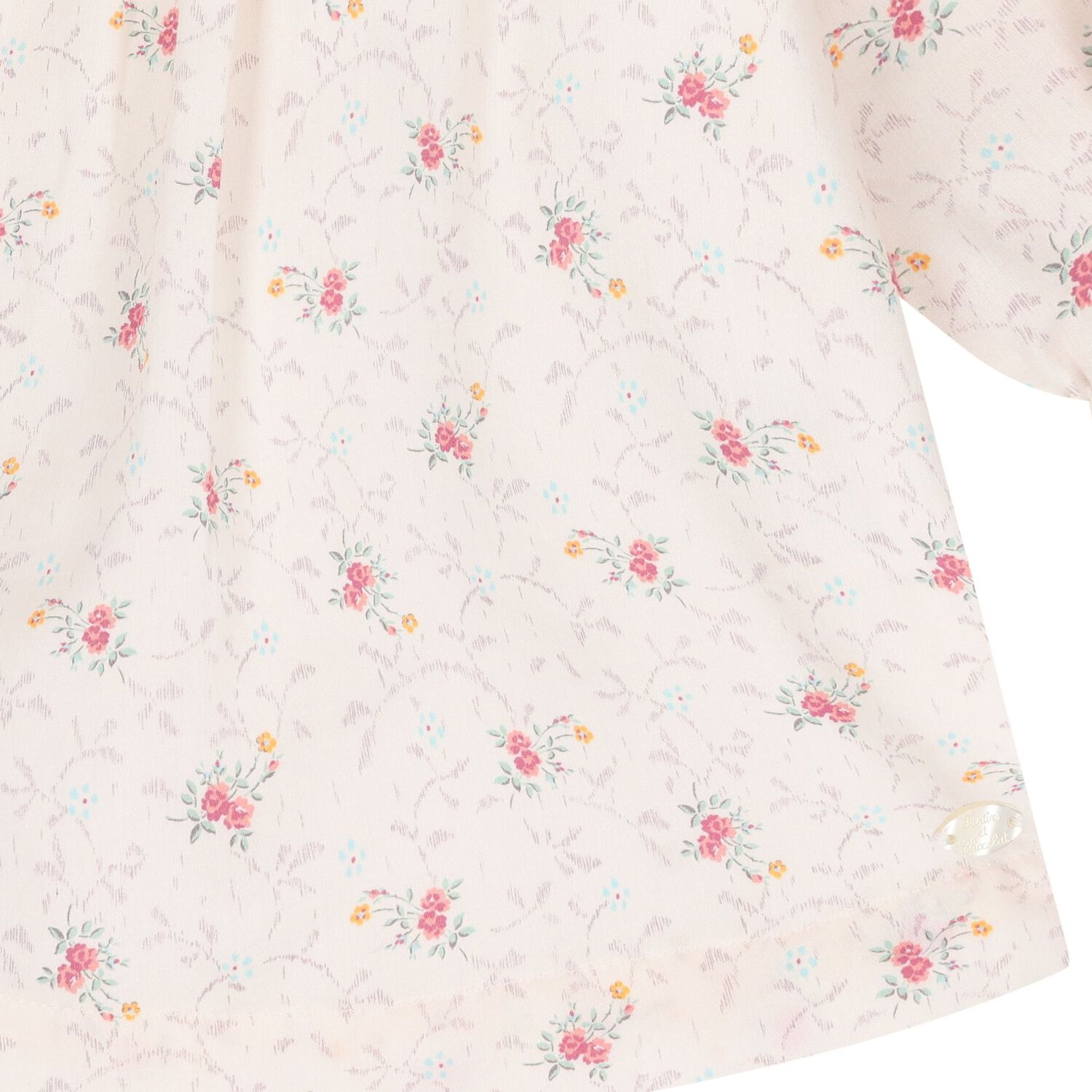Baby Girls Pink Floral Dress, 1, hi-res image number null