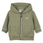 Younger Boys Mini Me Green Logo Tracksuit, 2, hi-res
