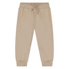 Younger Boys Beige & Navy Blue Tracksuit Set, 3, hi-res