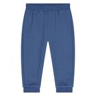 Baby Boys Blue & Ivory Tracksuit Set (3 Piece), 2, hi-res