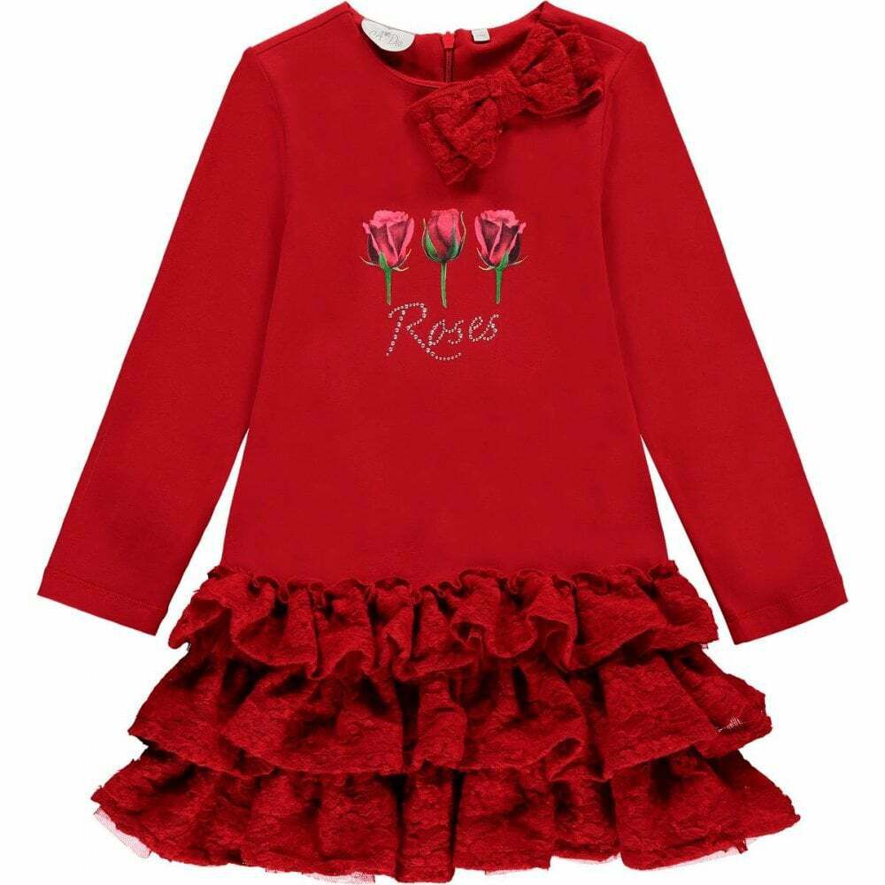 red rose frock