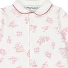 Baby Girls Ivory & Pink Logo Babygrow, 2, hi-res