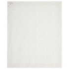 White & Beige Geo Map Baby Blanket, 1, hi-res