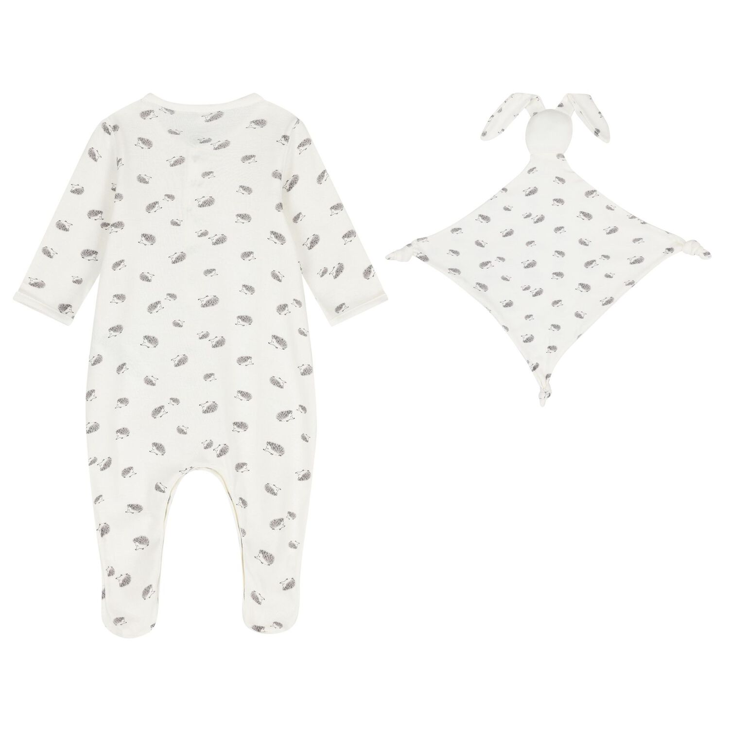 Ivory Hedgehog Babygrow Gift Set, 1, hi-res