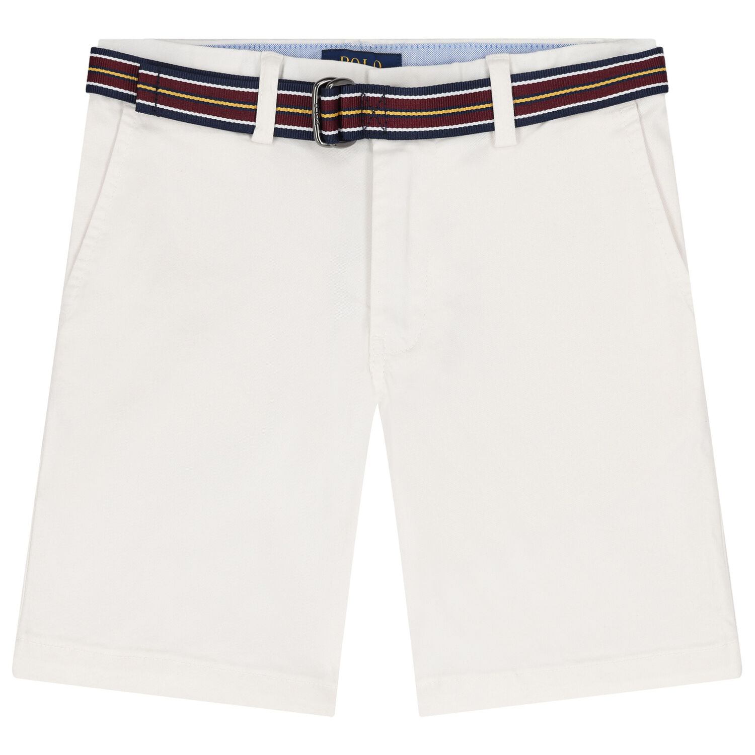 Boys White Logo Shorts, 1, hi-res