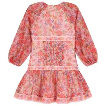 Girls Pink Floral Dress