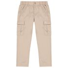 Boys Beige Trousers, 1, hi-res