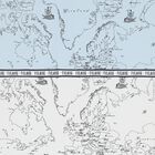 بطانية خريطة جغرافية للأولاد باللون الأبيض والأزرق والأزرق الداكن, 1, hi-res