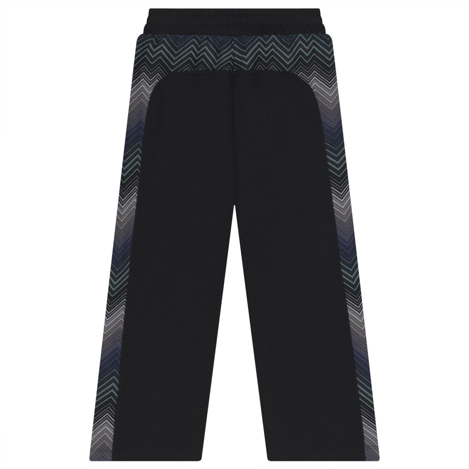 Boys Mini Me Black Zig Zag Logo Joggers, 1, hi-res