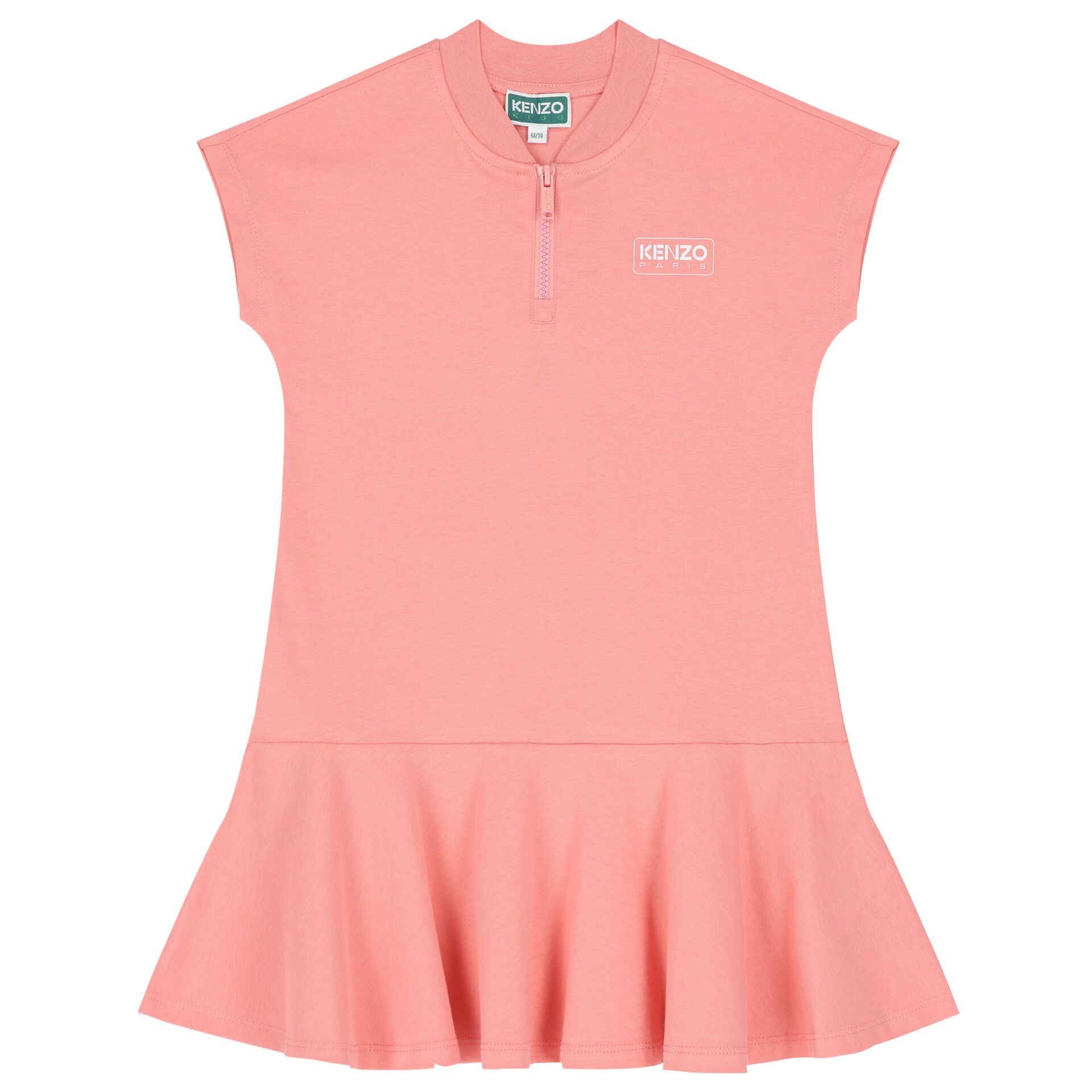 KENZO KIDS ピンク ロゴ ドレス 長袖 KENZO KIDS Girls Pink Logo Dress | Junior Couture