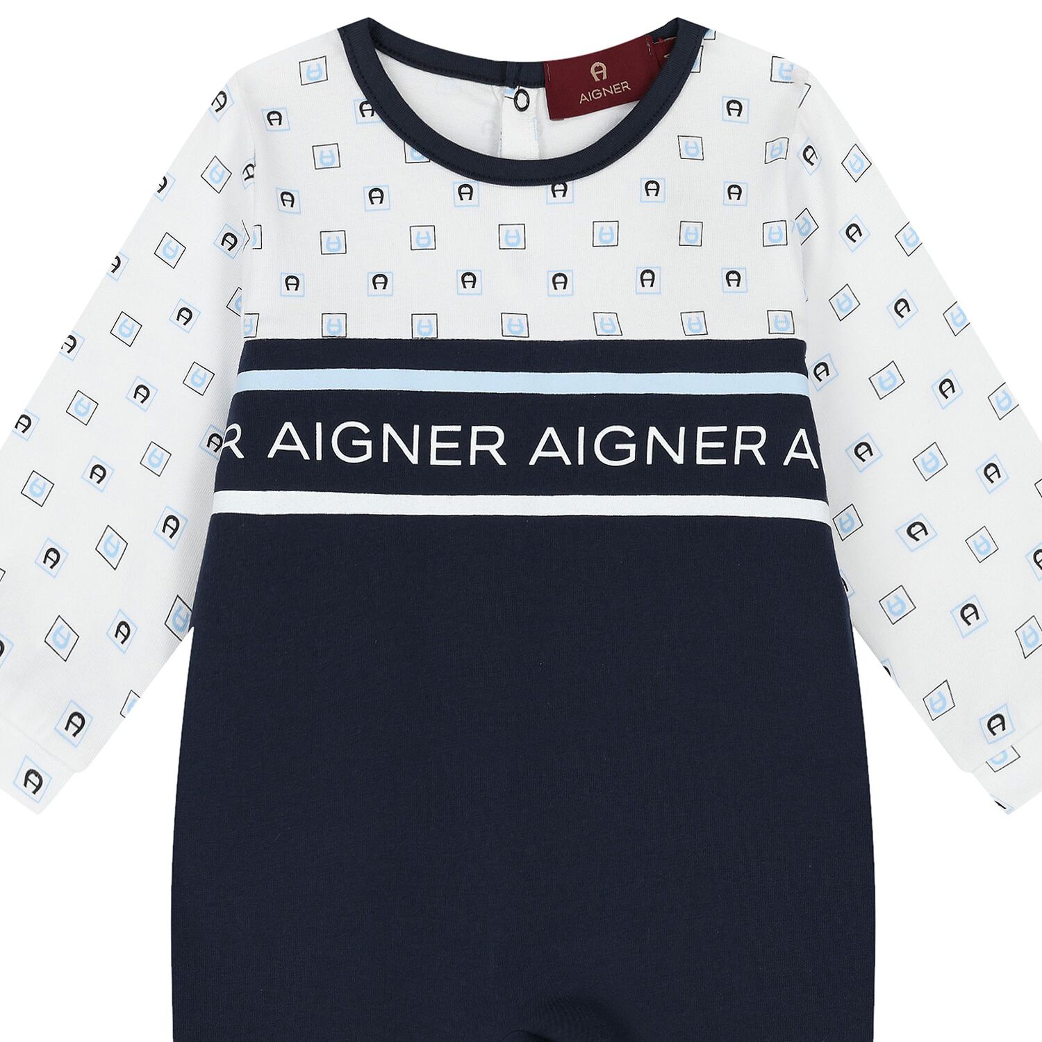 افارول أولاد بالشعار باللون الكحلى و الأبيض, 1, hi-res