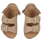 Baby Boys Beige Leather Sandal, 2, hi-res